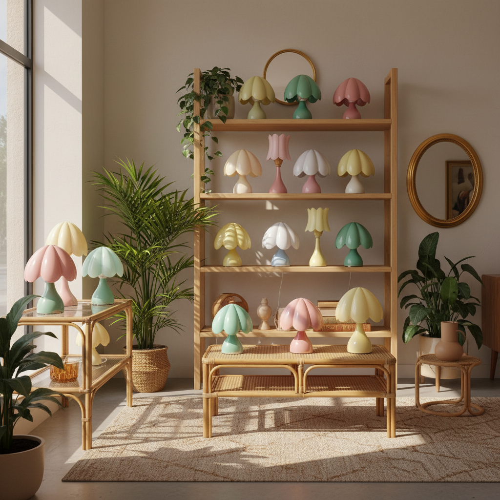 Boutique vintage en ligne : où dénicher les plus belles lampes fleurs rétro ?